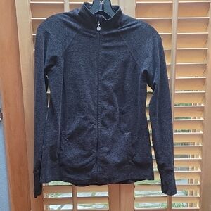 Beyond Yoga Charcoal Full-Zip Jacket